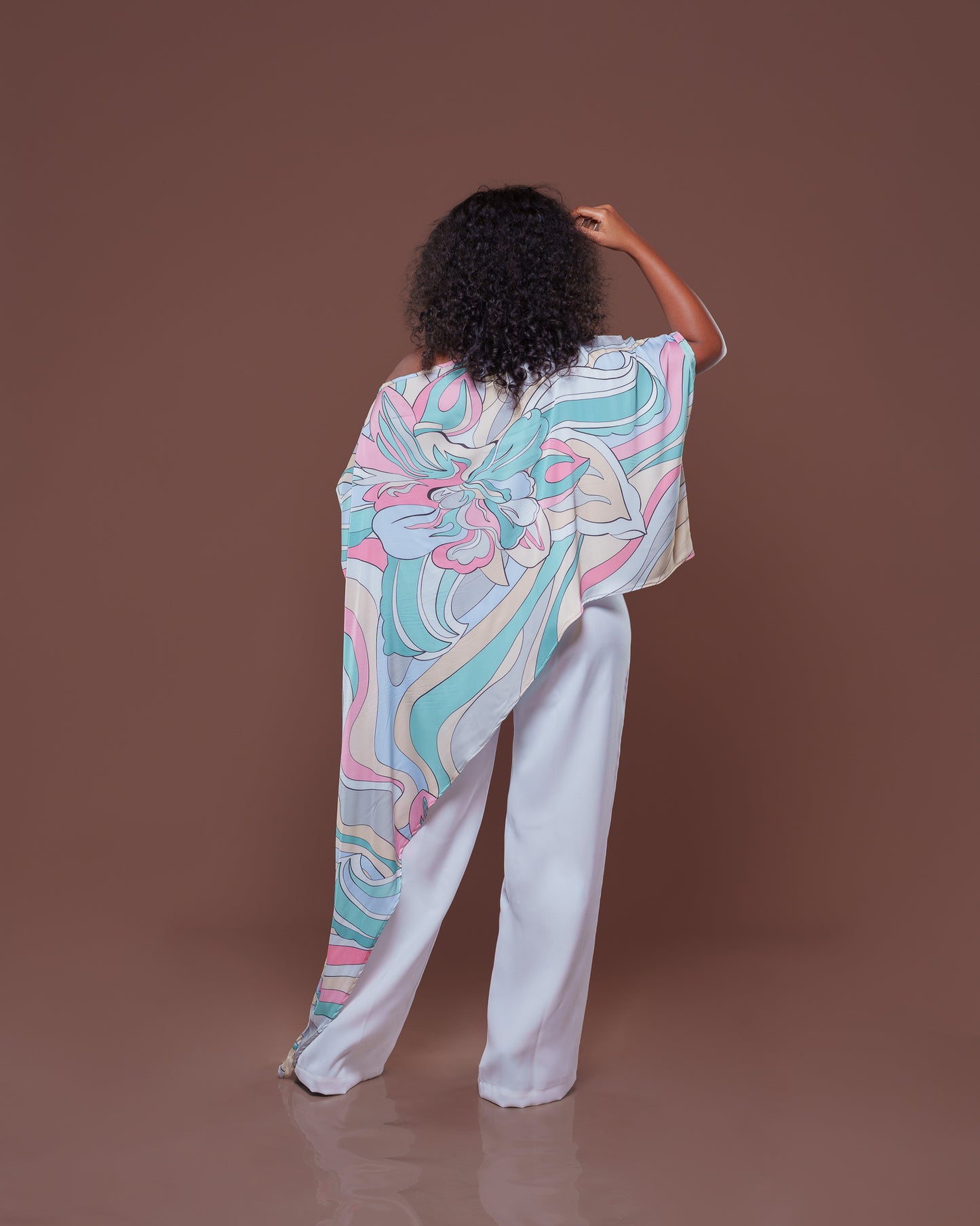 The Cascade Kaftan in Zenith Drape