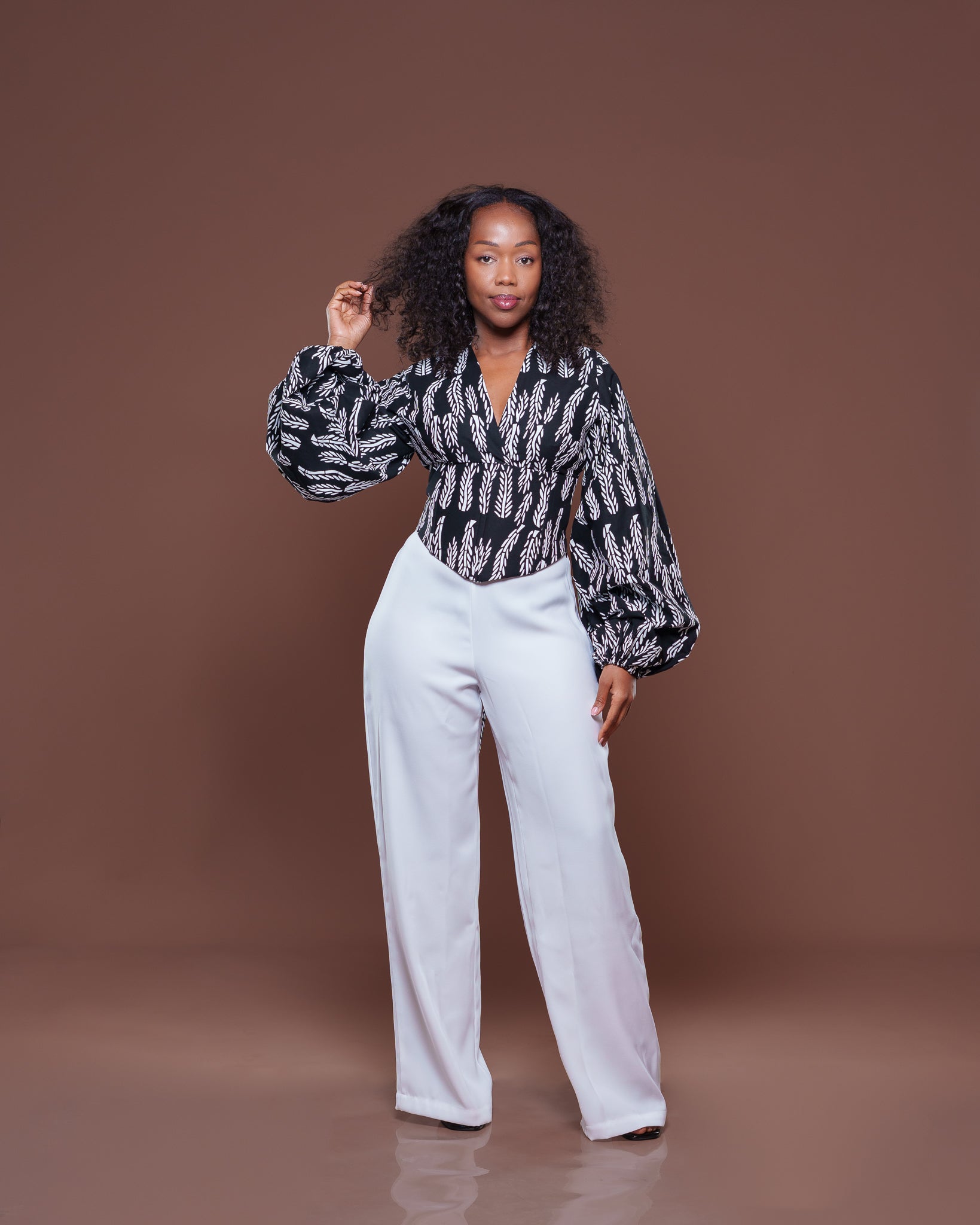 Adire Corset Top In Selene