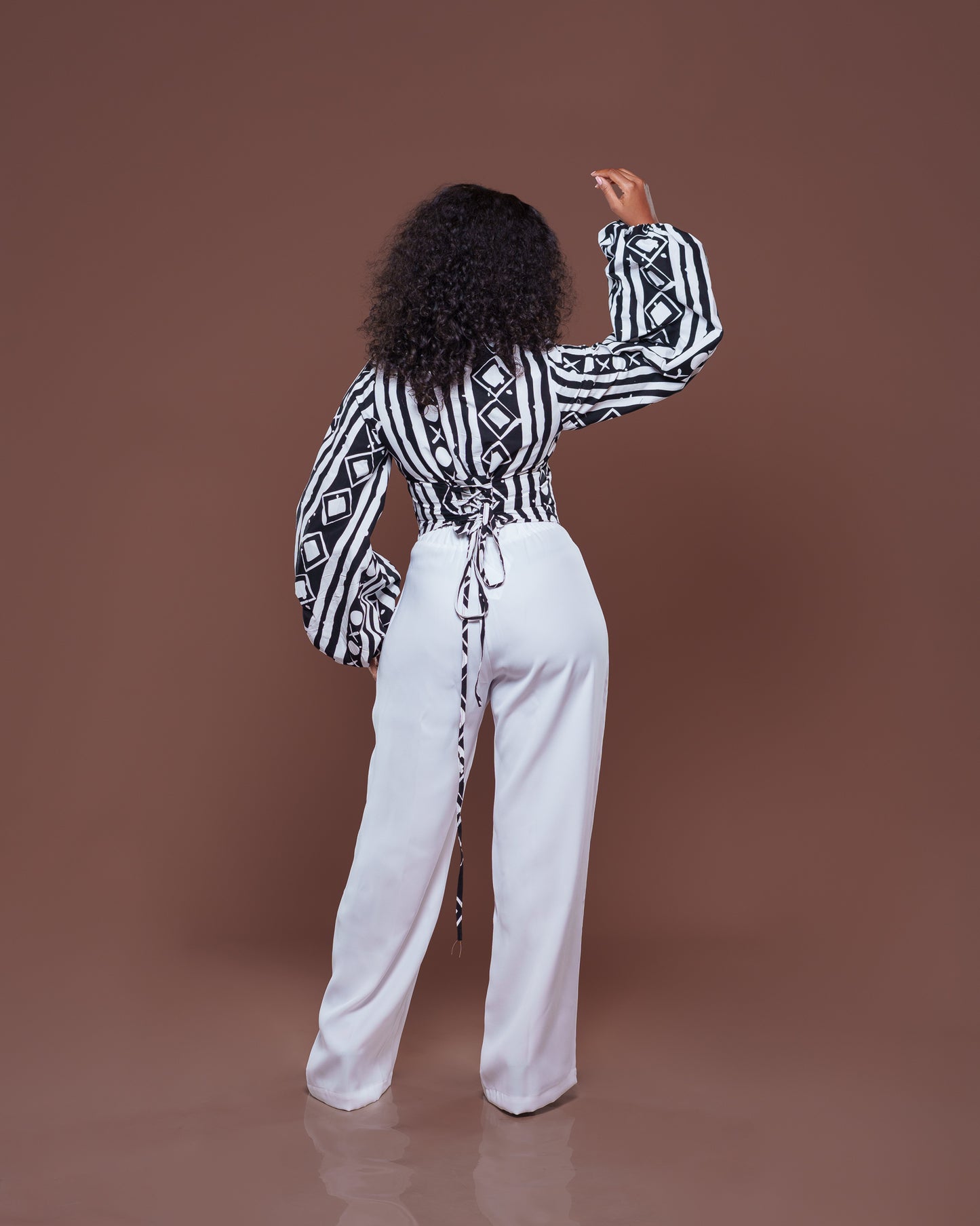 Adire Corset Top In Naila