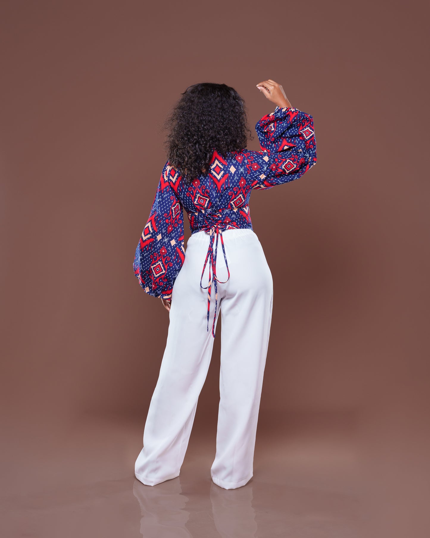 Adire Corset Top In Zuwena