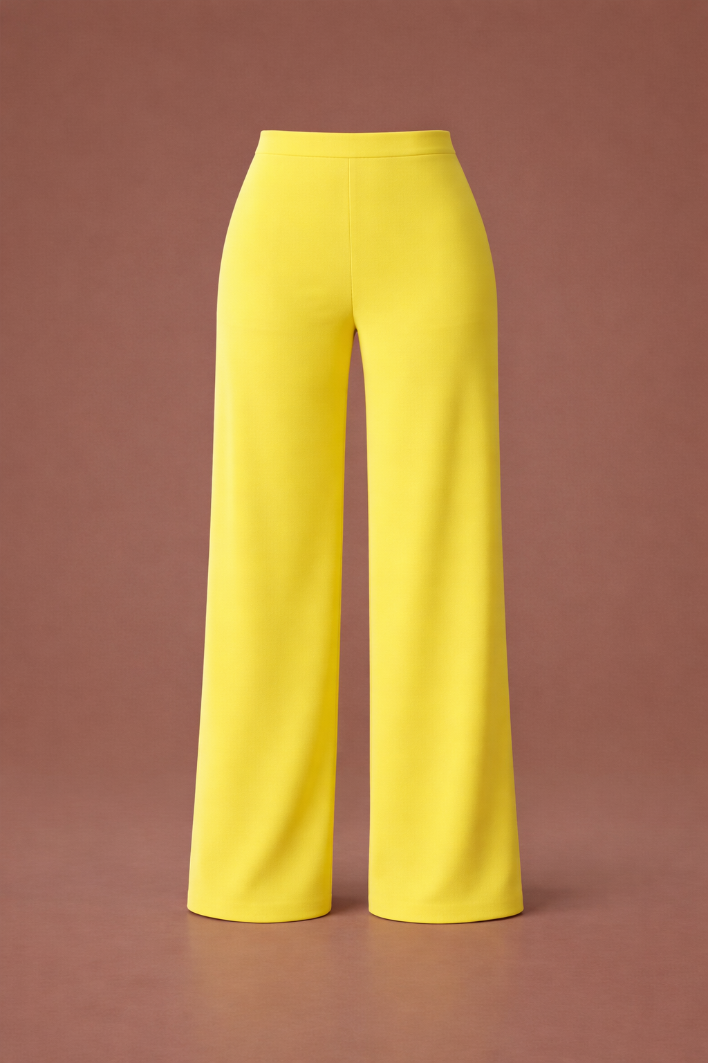 Fluid Semi-Fitted Pants in Neon Green