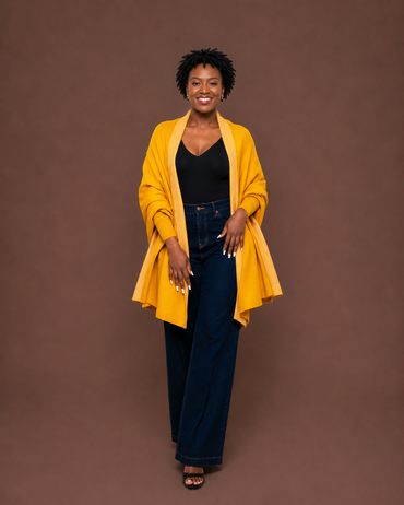 Madeline Shawl in MUSTARD