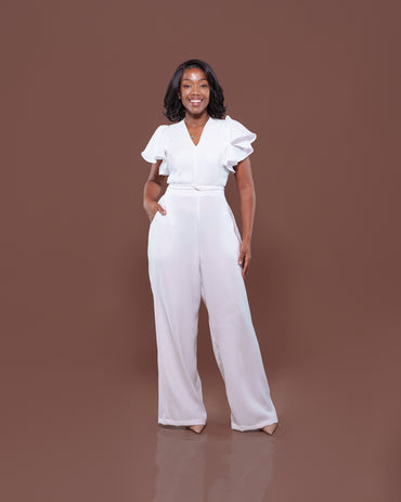 Allure Jumpsuit in White