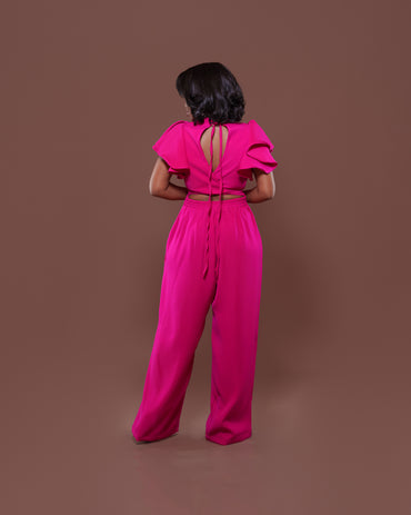 Allure Jumpsuit in Fuschia