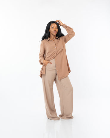 Monarch Oversize fit Shirt in TAN