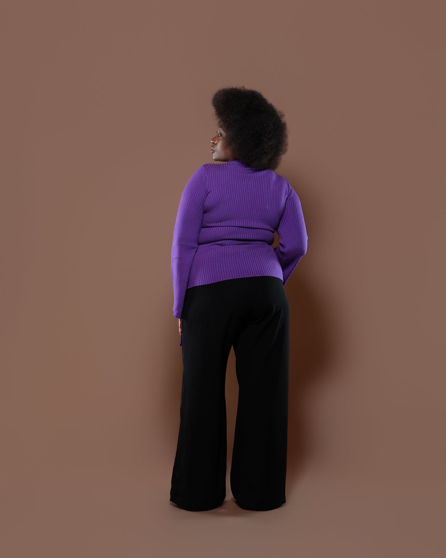 Aura Knit Top in Plum
