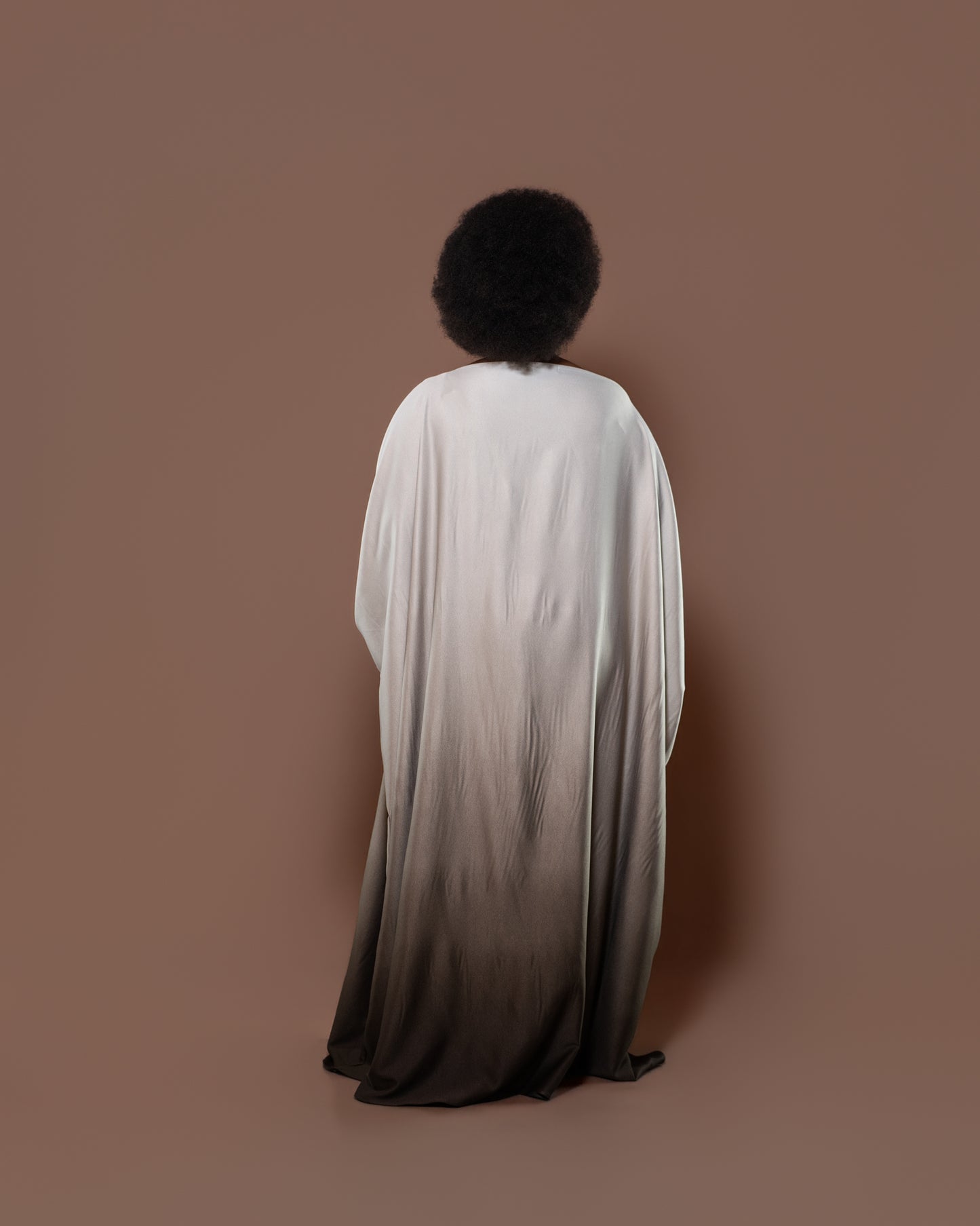 Ombre Kaftan in Ash Grey