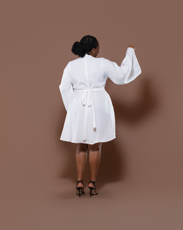 Vouge Mini Dress in White