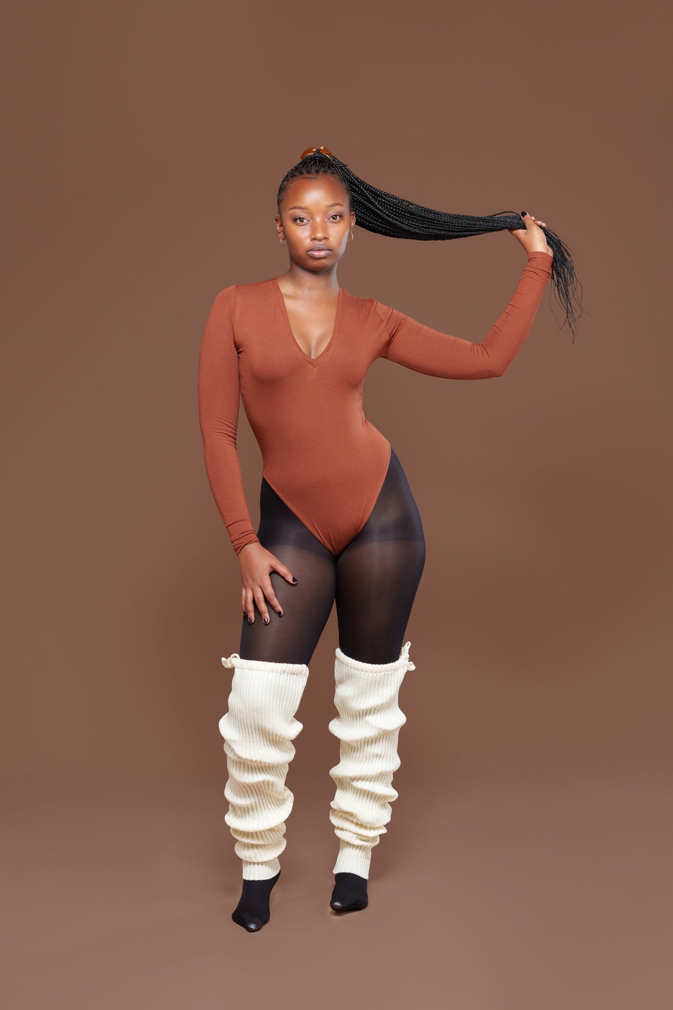 Thigh Land Legwarmer In Off White