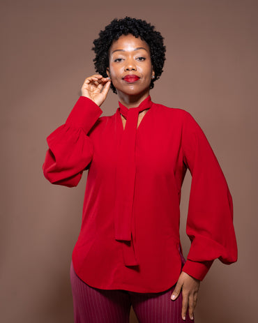 Bella Blouse in Merlot