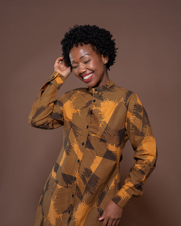 Konie Shirt Dress in Sahara