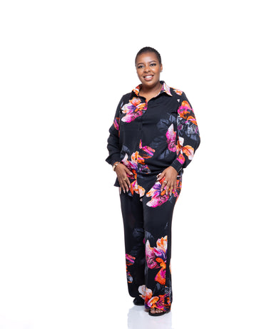 Fluid Wide Leg Pants in Raya