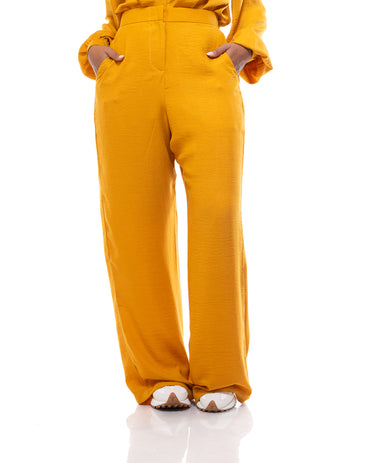 Dolce Wide Leg Pants in Honey Gold