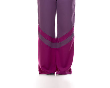 Fluid Two-Tone Pants In Lavender