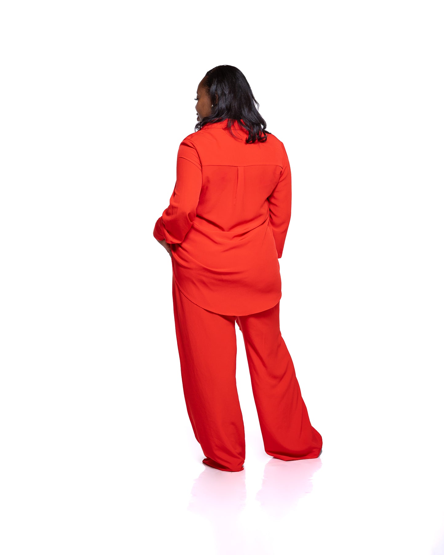 Monarch Oversize fit Shirt in Scarlet
