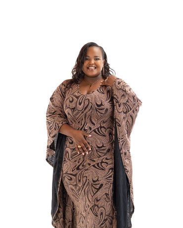 Emirates Maxi Dress in Antique Gold