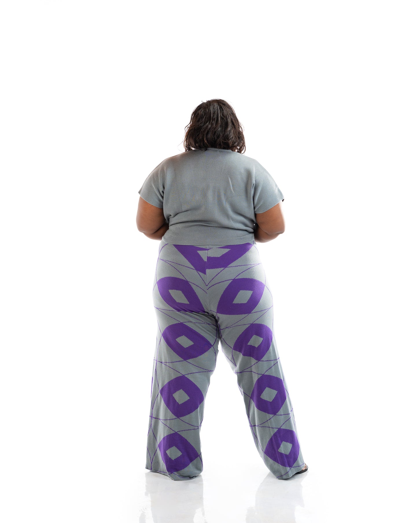 Ayla Knit Pants In Dove Grey