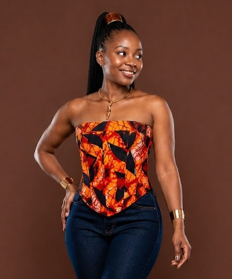 Ankara Corset In Lulu