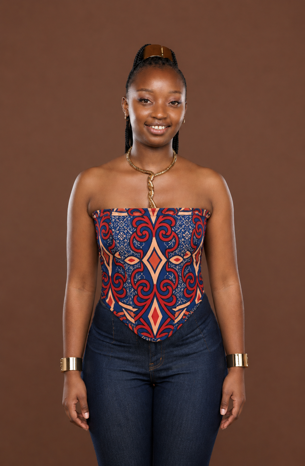 Ankara Corset In Zuwena