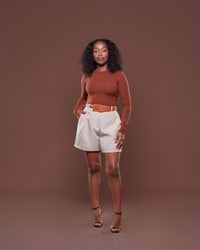 Woven Willow Short in Ivory