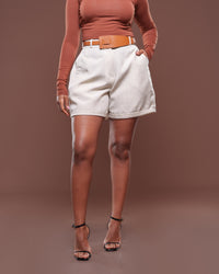 Woven Willow Short in Ivory