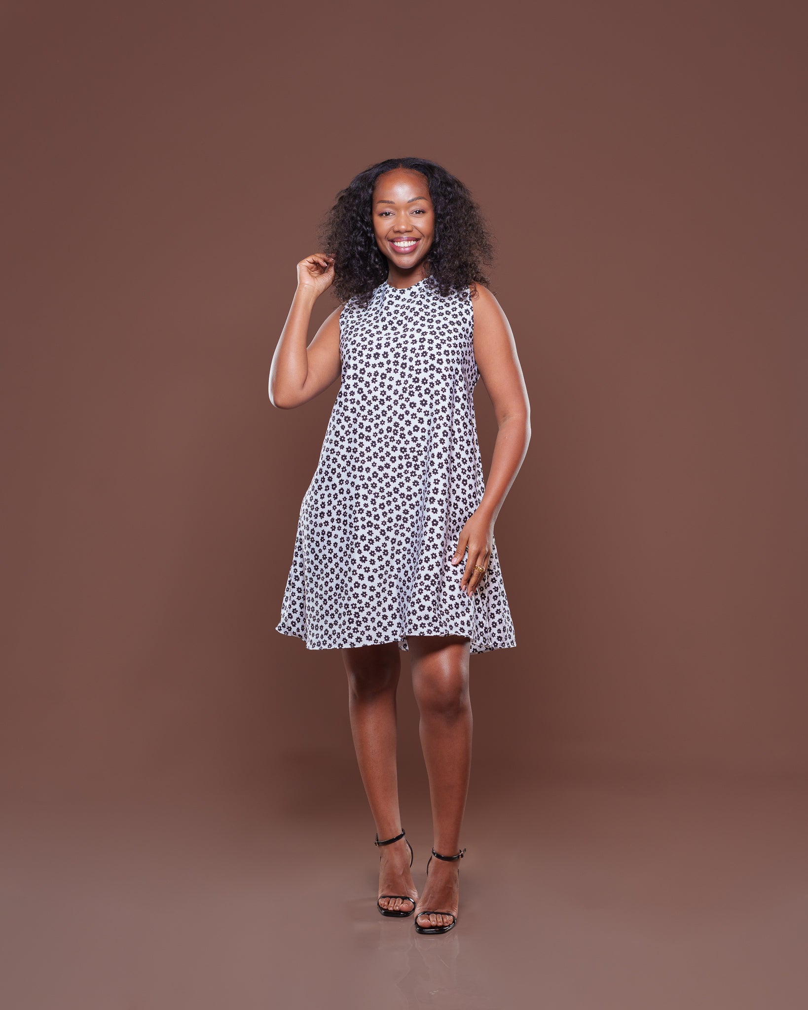 Lola Mini Dress in Spera Daisy