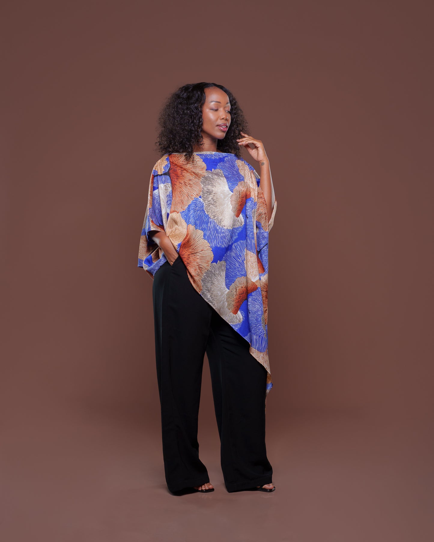 The Azure Cascade Kaftan