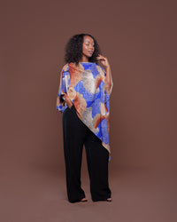 The Azure Cascade Kaftan