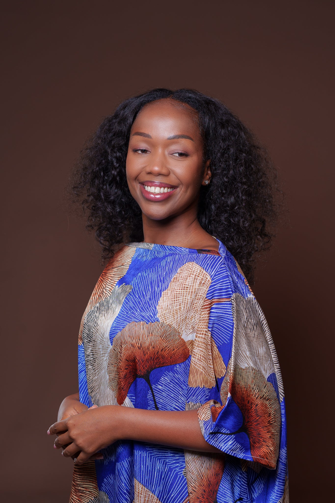 The Azure Cascade Kaftan