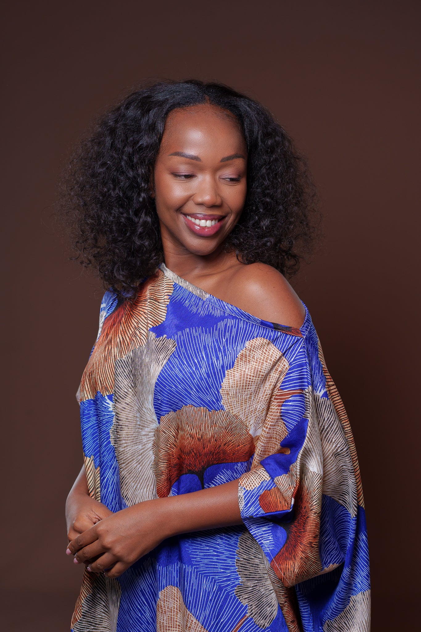 The Azure Cascade Kaftan