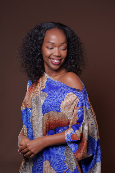 The Azure Cascade Kaftan