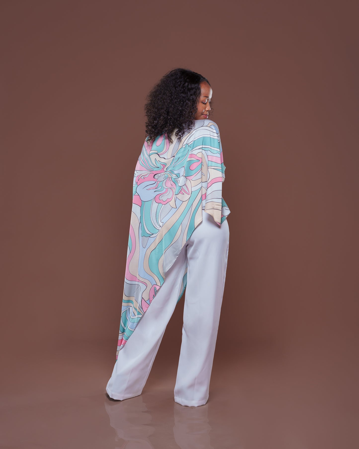 The Cascade Kaftan in Zenith Drape