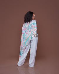 The Cascade Kaftan in Zenith Drape