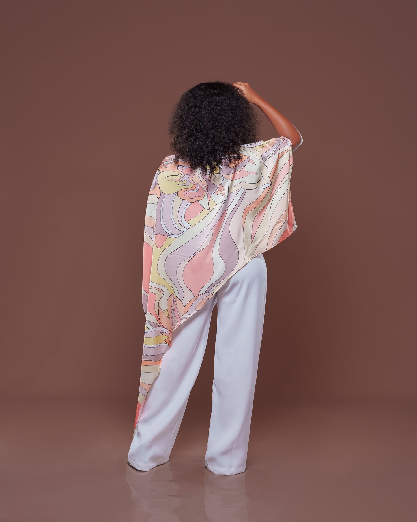 The Cascade Kaftan in Oceira Drape