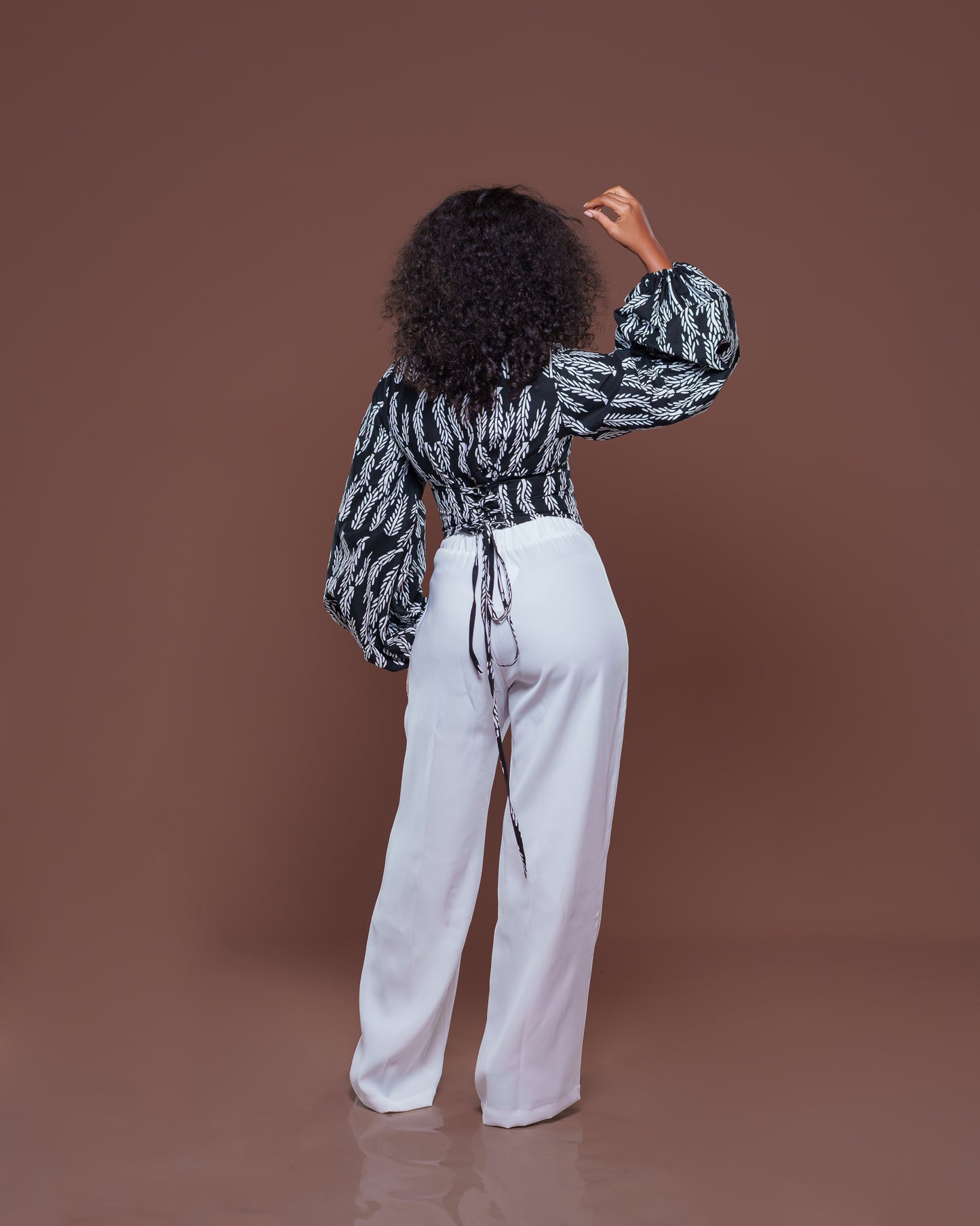 Adire Corset Top In Selene