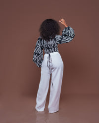 Adire Corset Top In Selene
