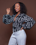 Adire Corset Top In Selene