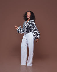 Adire Corset Top In Naila