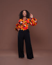 Adire Corset Top In Lulu