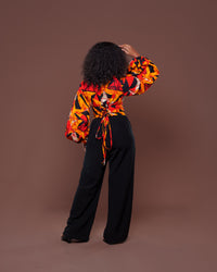 Adire Corset Top In Lulu
