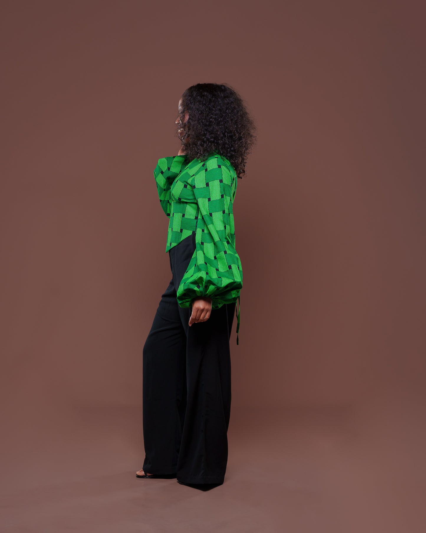 Adire Corset Top In Taji