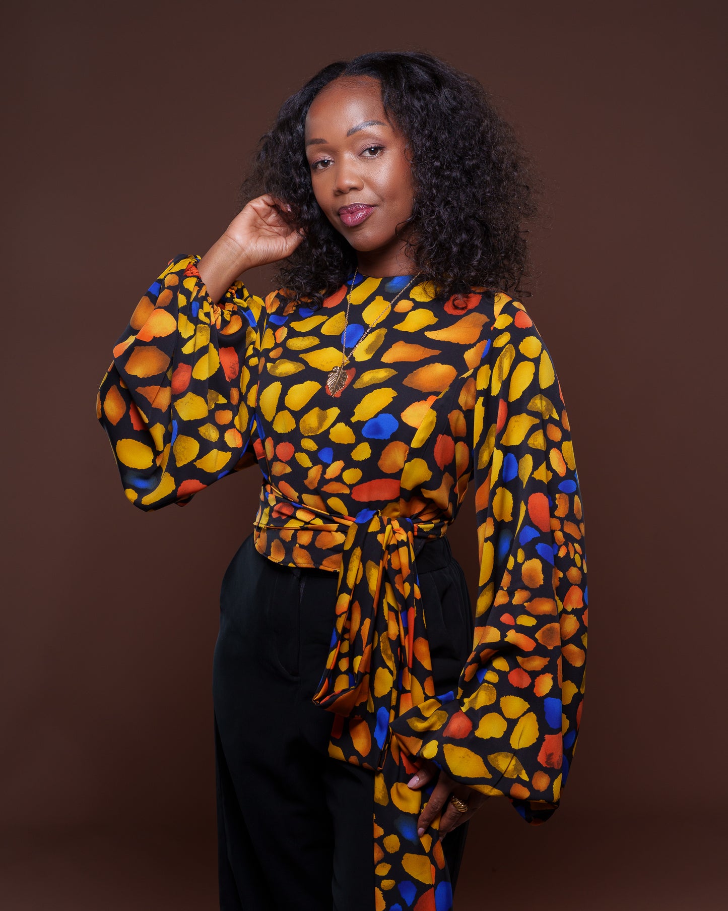 Adela Wrap Top