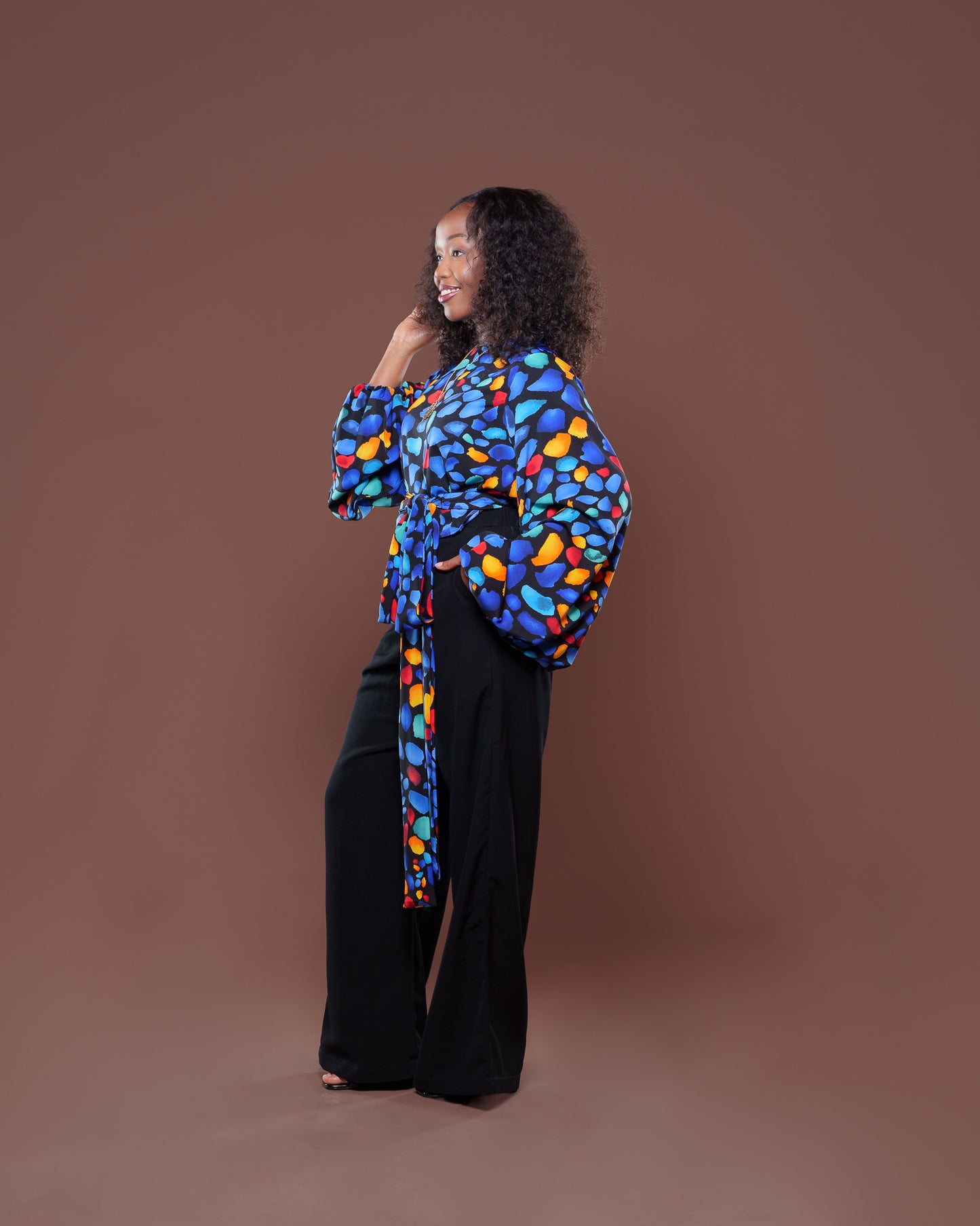 Lapis Wrap Top