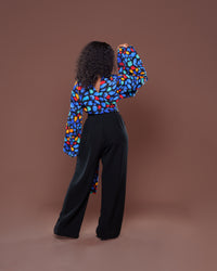 Lapis Wrap Top