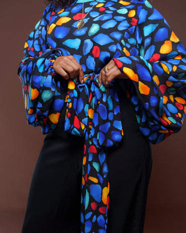 Lapis Wrap Top