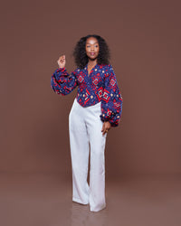 Adire Corset Top In Zuwena