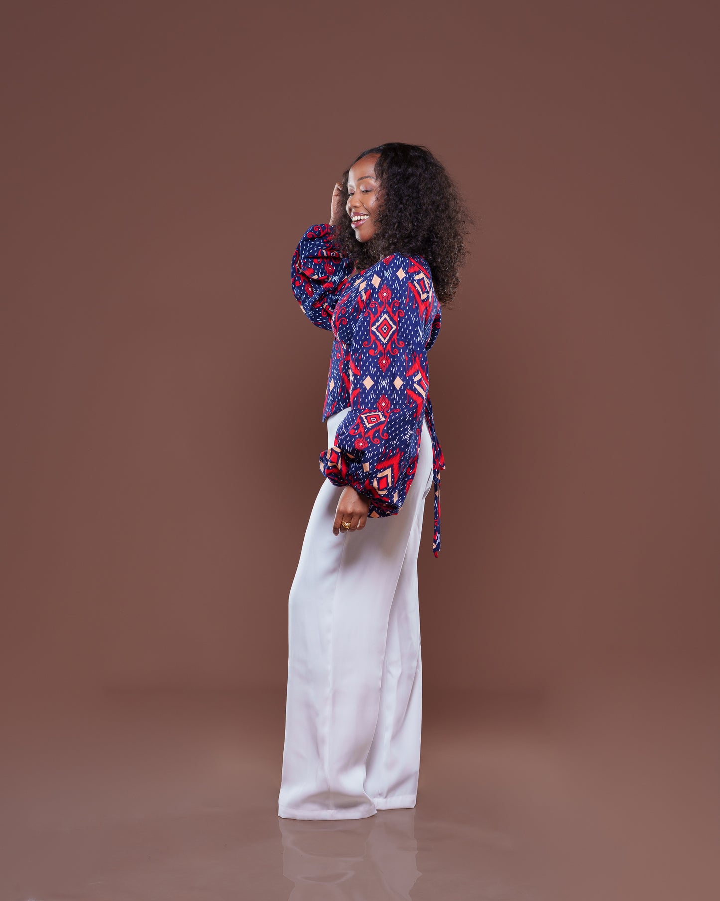 Adire Corset Top In Zuwena