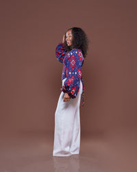 Adire Corset Top In Zuwena