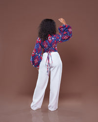 Adire Corset Top In Zuwena
