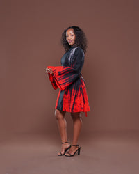 Vouge Ankara Mini Dress